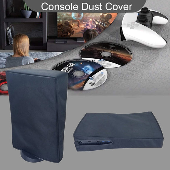 PS5-1 for Snoy PS5 Game Console Water-resistant and Dustproof Protective Cover(Horizontal Black)