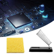 50pcs High Temperature Resistant Soldering Iron Cleaning Cotton Wood Pulp Sponge,Spec: Thickened Rectangular 3.5x5cm