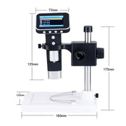DM1 3.5-inch Screen Smart Wireless 500X HD Digital Microscope Handheld Portable Children Microscope with Stand