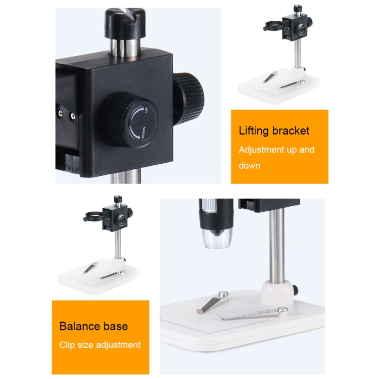 DM3 4.3-Inch Screen LED Light 1000X HD Portable Electronic Digital Microscope, Specification: Plastic