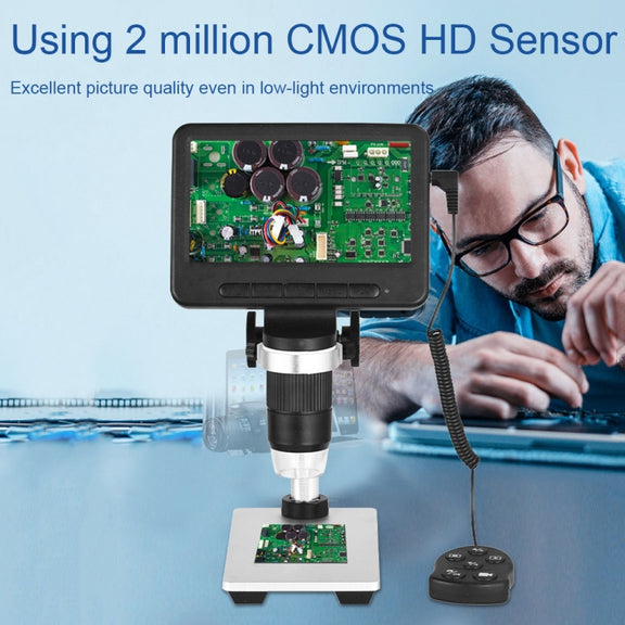 500X/1000X 5-Inch Screen WIFI HD 2 Million Pixel Maintenance Electron Microscope, Specification: MS2 with Z06