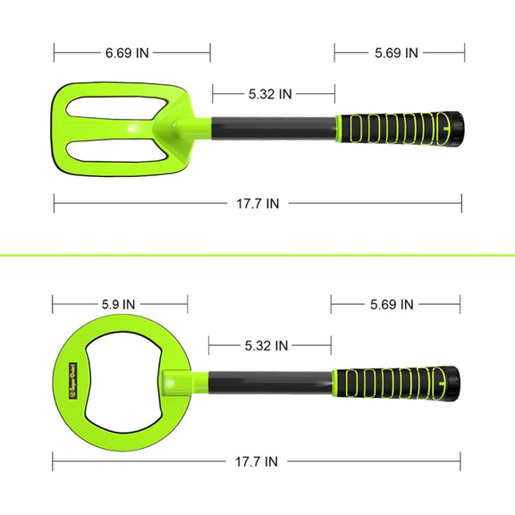 Goint Water-resistant Handheld Metal Detector Underwater Treasure Hunter Detector(IP750 Green Square)