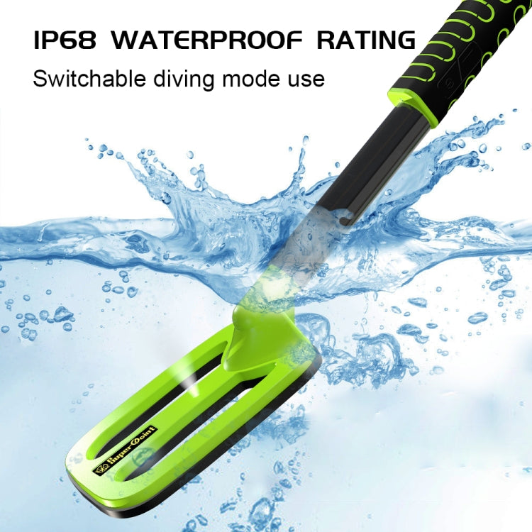 Goint Water-resistant Handheld Metal Detector Underwater Treasure Hunter Detector(IP760 Green Round)