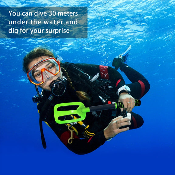 Goint Water-resistant Handheld Metal Detector Underwater Treasure Hunter Detector(IP760 Green Round)