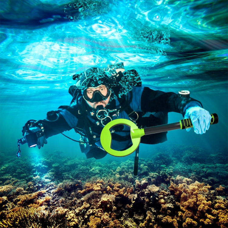 Goint Water-resistant Handheld Metal Detector Underwater Treasure Hunter Detector(IP760 Yellow Round)