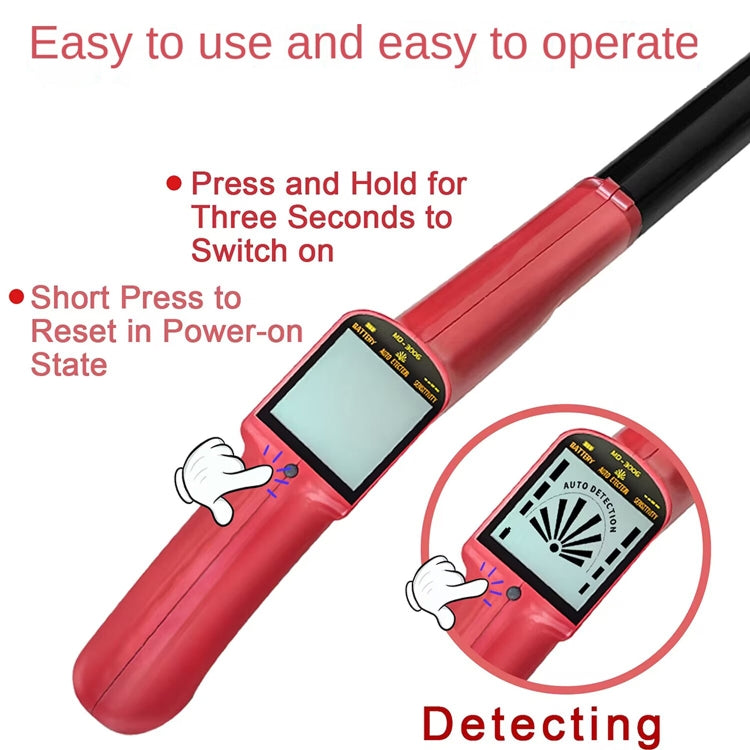 Goint MD3006 Metal Detector Outdoor Treasure Hunter Toys Children Science Detector(Red) - free shipping - PMC Jewellery - Order now!