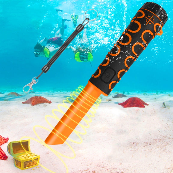 Goint IP68 Water-resistant Convenience Metal Scanner High Sensitivity Underwater Metal Detector(Orange)