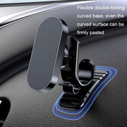 D6 360-degree Rotating Magnetic Suction Car Mobile Phone Holder(Black)