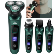Standard Version Smart Electric Shaver LCD Digital Display Three-head USB Rechargeable Floating Razor