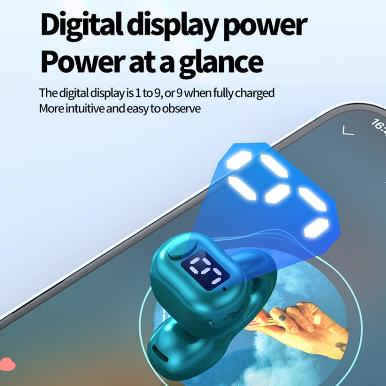 M10 IPX5 Waterproof Ear Clip Bluetooth Earphones, Style: Single Black - Bluetooth Earphone by PMC TechLife | Online Shopping South Africa | PMC TechLife