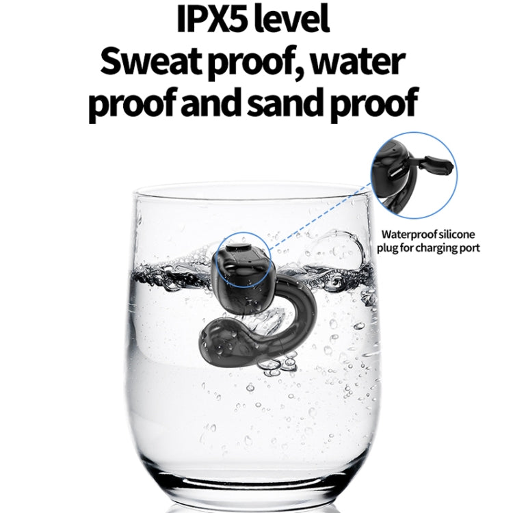 M10 IPX5 Waterproof Ear Clip Bluetooth Earphones, Style: Single Black - Bluetooth Earphone by PMC TechLife | Online Shopping South Africa | PMC TechLife