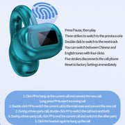 M10 IPX5 Water-resistant Ear Clip Bluetooth Earphones, Style: Doble Skin Color