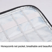 Power Data Cable Storage Bag Digital Mobile Hard Disk Protective Cover , Size: Small (Gray)