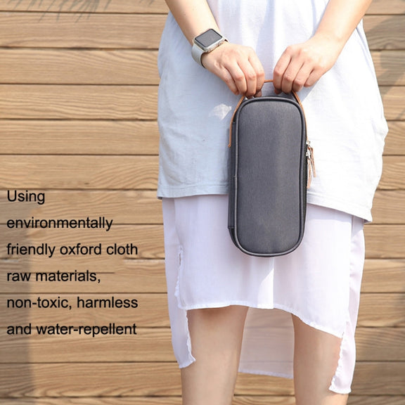 Power Data Cable Storage Bag Digital Mobile Hard Disk Protective Cover , Size: Small (Gray)