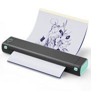 M08F Bluetooth Wireless Handheld Portable Thermal Printer(Black Green Tattoo Version)