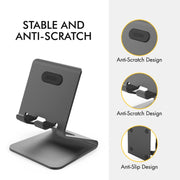 AhaStyle ST02 Mobile Phone Aluminum Alloy Fixed Bracket Storage Charging Base(Rose Gold)