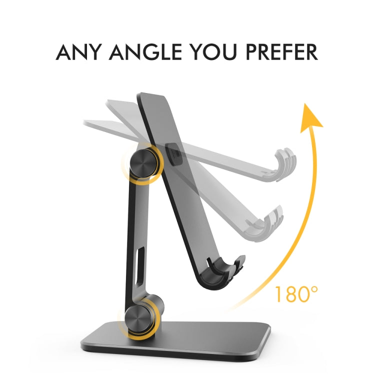 AhaStyle ST01 Double Swivel Aluminum Alloy Convenient Phone Charging Stand Base(Silver) - Desktop Holder by AhaStyle | Online Shopping South Africa | PMC TechLife | Buy Now Pay Later Mobicred