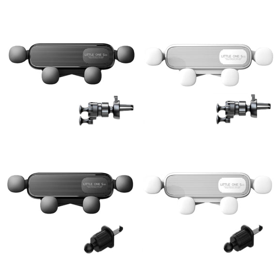 S03 Vehicle Air Outlet Gravity Navigation Mobile Phone Holder, Color: Black Eagle Mouth