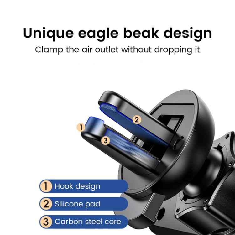 S03 Vehicle Air Outlet Gravity Navigation Mobile Phone Holder, Color: Black Eagle Mouth - Car Holders by PMC TechLife | Online Shopping South Africa | PMC TechLife