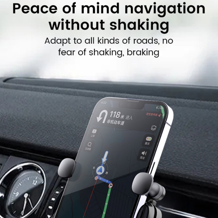 S03 Vehicle Air Outlet Gravity Navigation Mobile Phone Holder, Color: Black Eagle Mouth