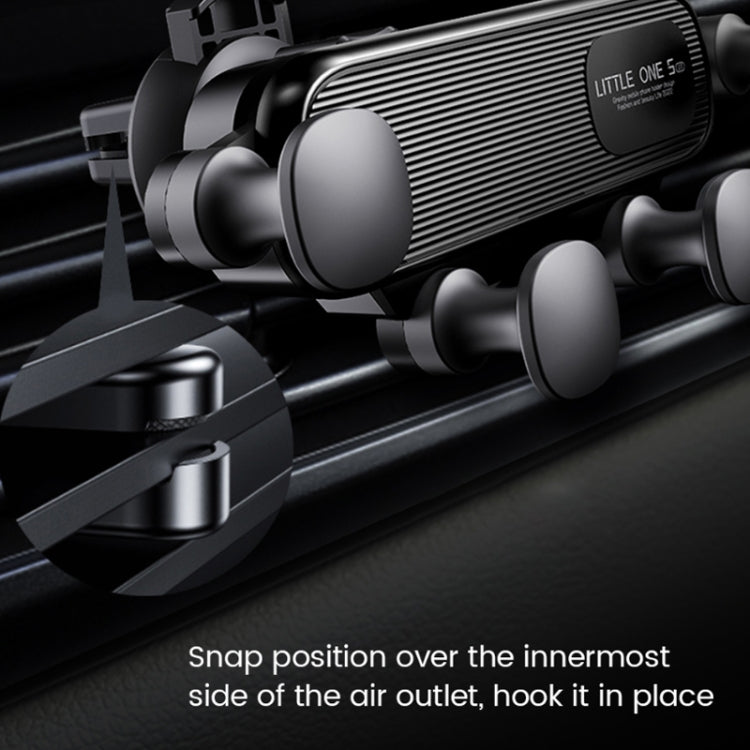 S03 Vehicle Air Outlet Gravity Navigation Mobile Phone Holder, Color: White Spiral Clip - Car Holders by PMC TechLife | Online Shopping South Africa | PMC TechLife