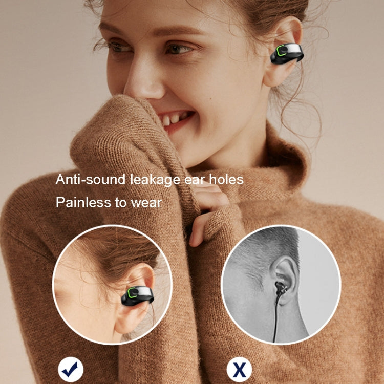 GD28 IPX4 Waterproof Single-ear Lightweight Clip Ear Bluetooth Earphone(White) - Bluetooth Earphone by PMC TechLife | Online Shopping South Africa | PMC TechLife