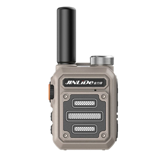 JINLIDE 3-5km 8W 6000mAh Hand-held Walkie Talkie Wireless Copy Frequency Ham Radio, CN Plug(Yellow)