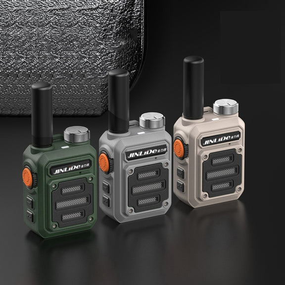 JINLIDE 3-5km 8W 6000mAh Hand-held Walkie Talkie Wireless Copy Frequency Ham Radio, CN Plug(Yellow)