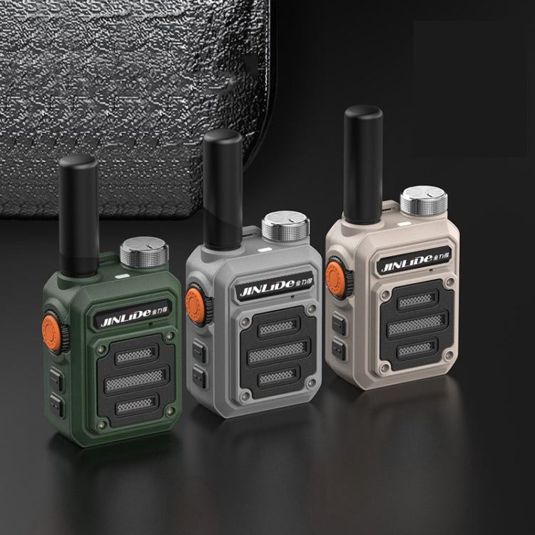 JINLIDE 3-5km 8W 6000mAh Hand-held Walkie Talkie Wireless Copy Frequency Ham Radio, CN Plug(Yellow)