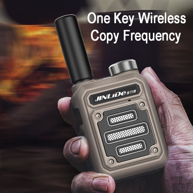JINLIDE 3-5km 8W 6000mAh Hand-held Walkie Talkie Wireless Copy Frequency Ham Radio, CN Plug(Yellow)