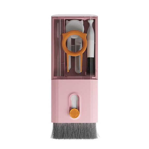 Q6S 10-in-1 Bluetooth Headphone Cleaning Pen Mobile Computer Keyboard Screen Digital Camera Cleaning Kit(Pink)