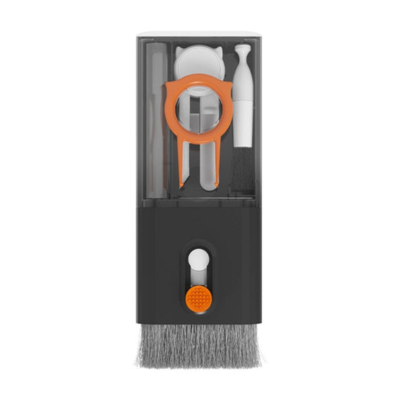Q6S 10-in-1 Bluetooth Headphone Cleaning Pen Mobile Computer Keyboard Screen Digital Camera Cleaning Kit(Black)