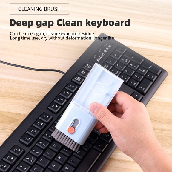 Q6S 10-in-1 Bluetooth Headphone Cleaning Pen Mobile Computer Keyboard Screen Digital Camera Cleaning Kit(Blue)