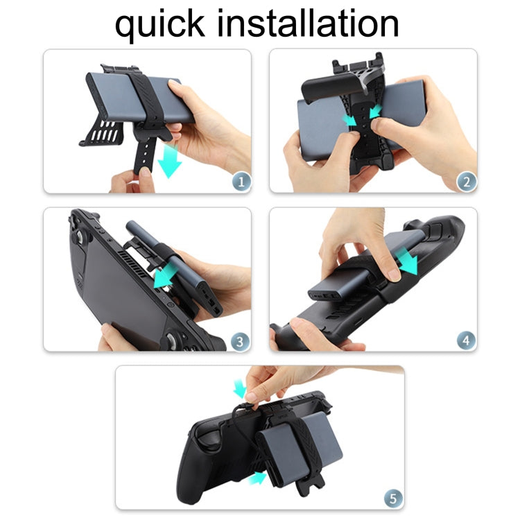 Hifylux ST-BF27 For Steam Deck Game Console Charging Treasure Base Mobile Power Desktop Bracket(Black) - Other Accessories by PMC Jewellery | Online Shopping South Africa | PMC Jewellery | Buy Now Pay Later Mobicred