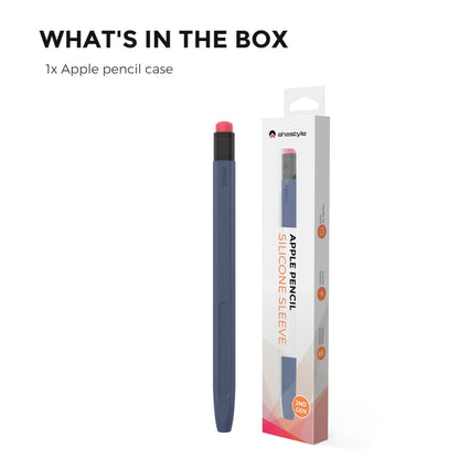 For Apple Pencil 1 AhaStyle PT180-2 Silicone Protective Case Anti-Slip And Anti-Drop Capacitive Pen Case(Midnight Blue) - free shipping - PMC Jewellery - Order now!