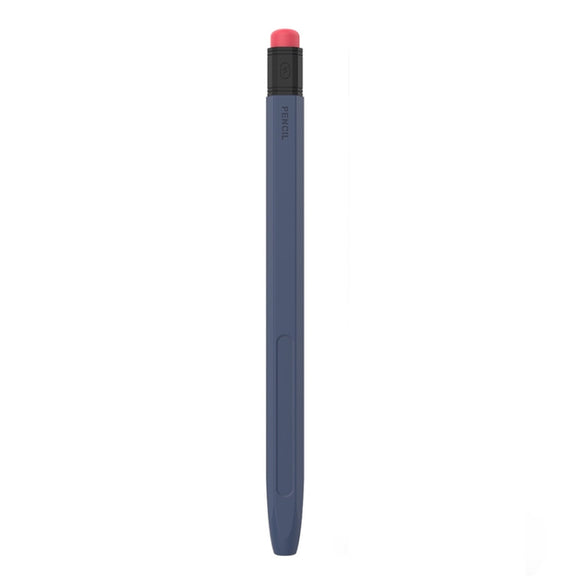 For Apple Pencil 1 AhaStyle PT180-2 Silicone Protective Case Anti-Slip And Anti-Drop Capacitive Pen Case(Midnight Blue)