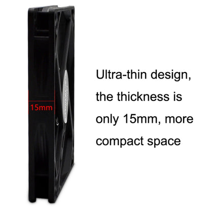 FANNER Ice Soul F10015 Desktop Computer Radiator PWM Intelligent Speed Regulation Ultra-thin Chassis Fan(Black) - Fan Cooling by FANNER | Online Shopping South Africa | PMC Jewellery | Buy Now Pay Later Mobicred