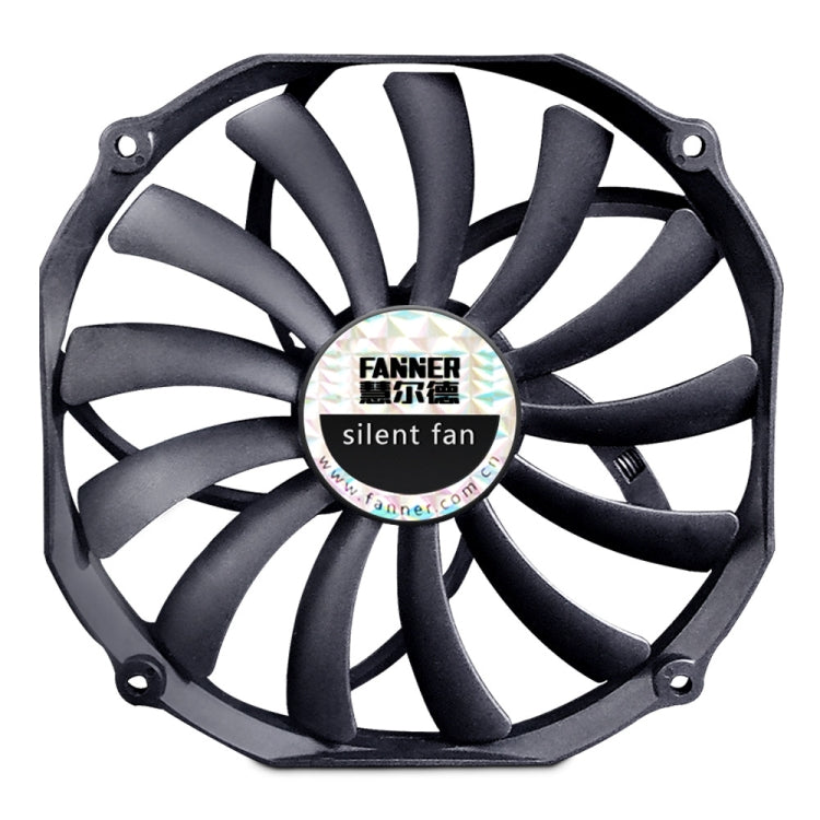 FANNER Ice Soul F14015 4PIN PWM Ultra-thin Chassis Fan Desktop Computer Radiator(Black) - free shipping - PMC Jewellery - Order now!