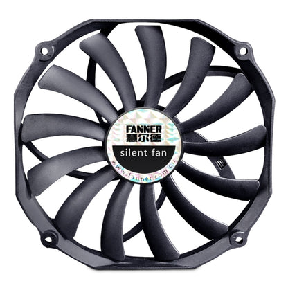 FANNER Ice Soul F14015 4PIN PWM Ultra-thin Chassis Fan Desktop Computer Radiator(Black) - free shipping - PMC Jewellery - Order now!