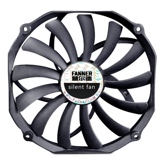 FANNER Ice Soul F14015 4PIN PWM Ultra-thin Chassis Fan Desktop Computer Radiator(Black) - free shipping - PMC Jewellery - Order now!
