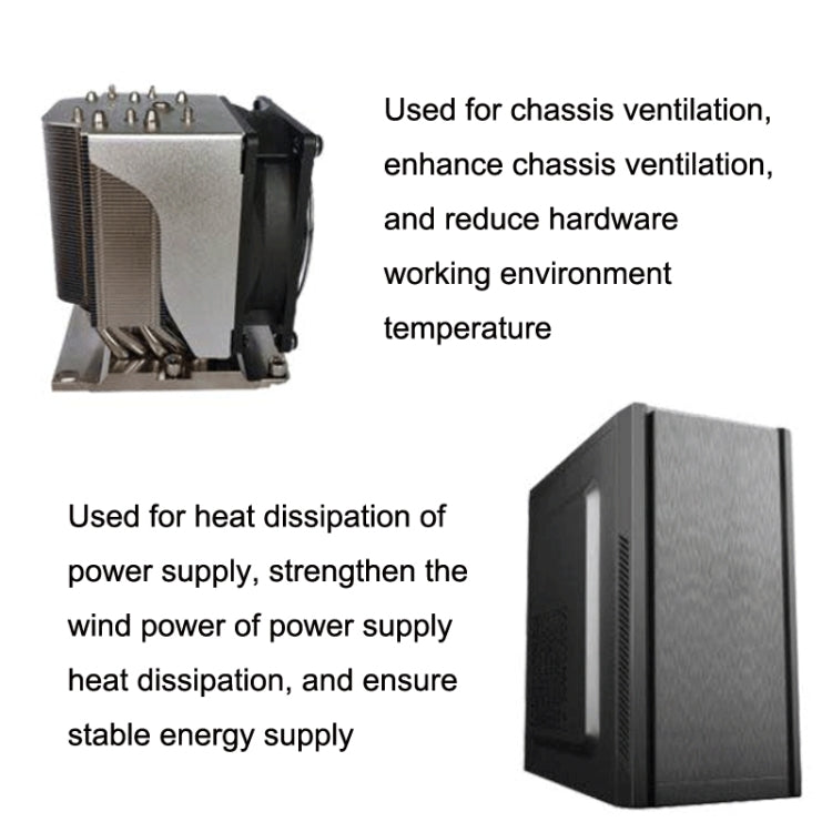 FANNER Ice Soul F8010 Ultra Thin 4pin PWM Intelligent Speed Adjustment Chassis Fan - Fan Cooling by PMC TechLife | Online Shopping South Africa | PMC TechLife