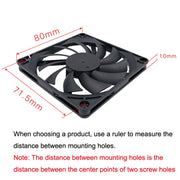 FANNER Ice Soul F8010 Ultra Thin 4pin PWM Intelligent Speed Adjustment Chassis Fan