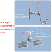 B87 Punch-free Tablet PC Aluminum Alloy Bracket Bathroom Kitchen Adhesive Wall Phone Holder(Silver Gray)