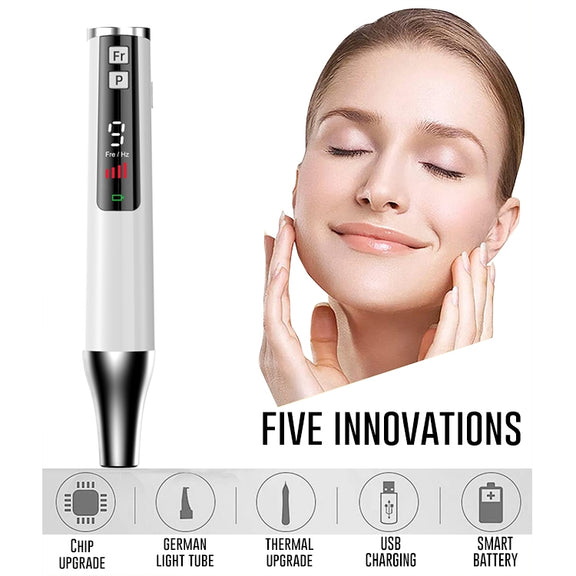 AA-A401 Small Freckle and Mole Removal Pen Tattoo and Eyebrow Removal Beauty Instrument, Color: Red Light Battery