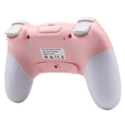 For Nintendo Switch Pro Wireless Bluetooth Handle with Macro Programming & Somatosensory Wake-up(White Pink)