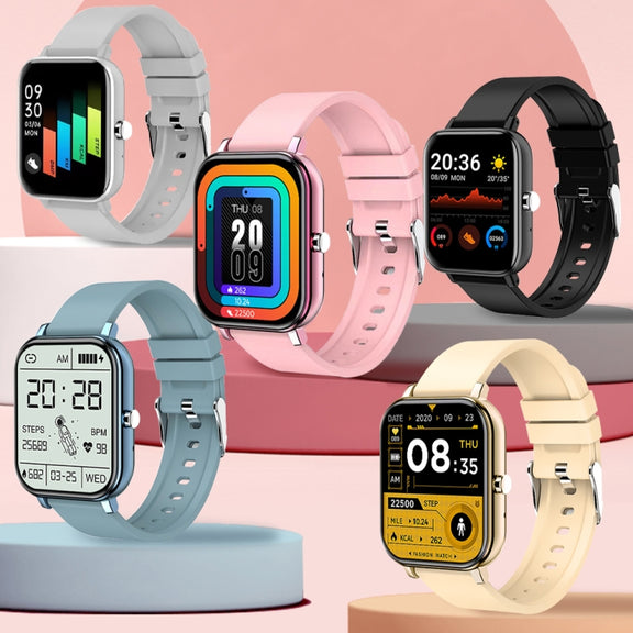 H10 1.69 inch Screen Bluetooth Call Smart Watch, Support Heart Rate/Blood Pressure/Sleep Monitoring, Color: Black Net+Silicone