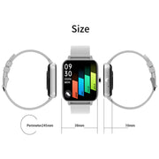 H10 1.69 inch Screen Bluetooth Call Smart Watch, Support Heart Rate/Blood Pressure/Sleep Monitoring, Color: Gold Net+Silicone