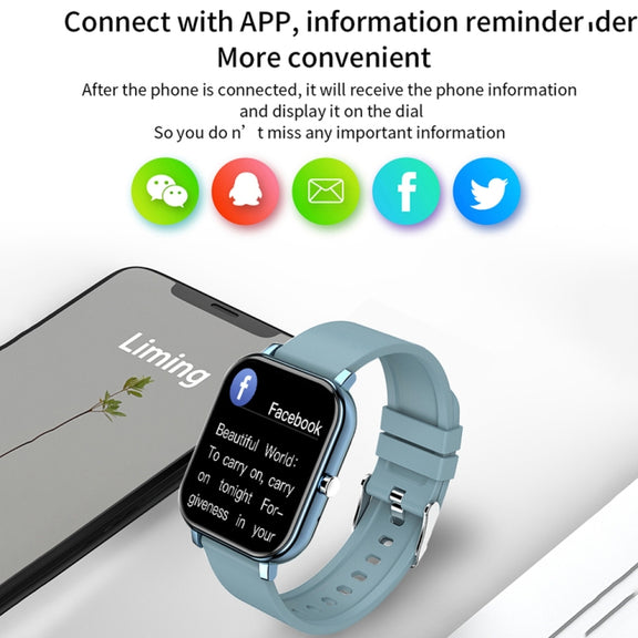 H10 1.69 inch Screen Bluetooth Call Smart Watch, Support Heart Rate/Blood Pressure/Sleep Monitoring, Color: Gold Net+Silicone