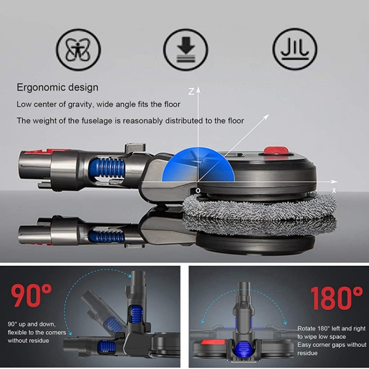 For Dyson V7 V8 V10 V11 Vacuum Cleaner Electric Mopping Head Integrated Water Tank With 6pcs Rag