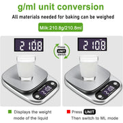 Small Multifunctional Kitchen High Precision Electronic Scale LCD Digital Display Food Scale, Model: 3kg/ 0.1g
